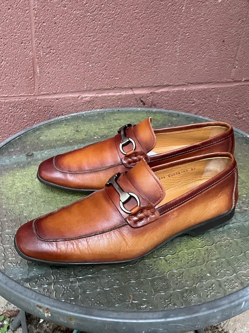 Magnanni Leather Bit Loafers Size 8.5 Men’s